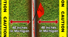 CAUTION | 48 inches in Michigan