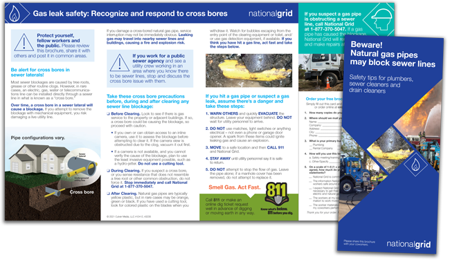 National Grid cross bore brochure