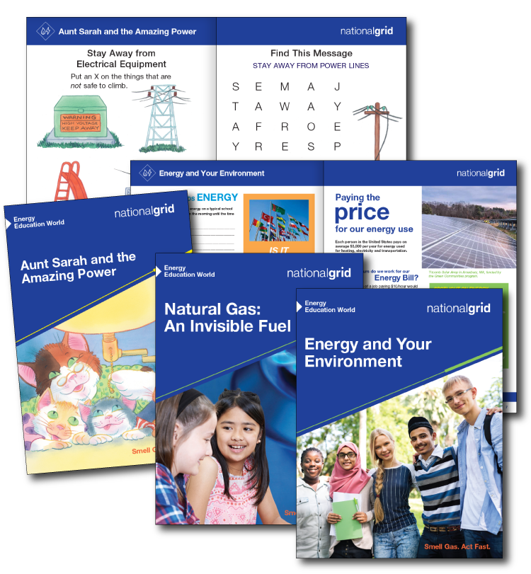 National Grid Energy Education World booklet array