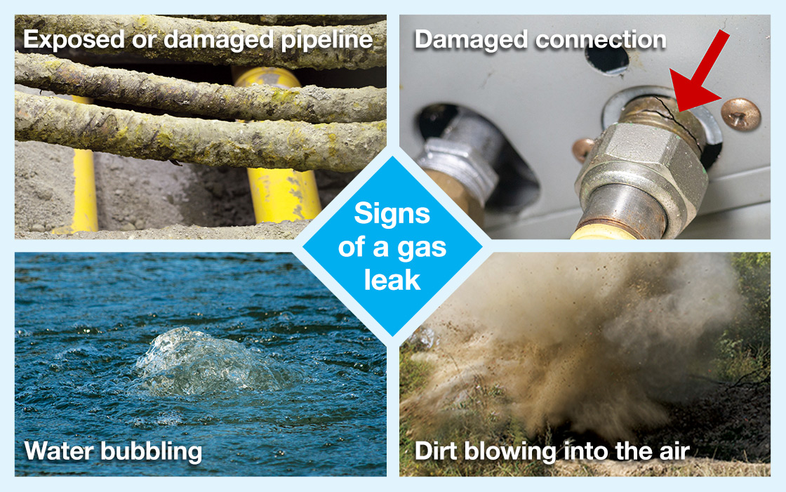 Signs of a gas leak